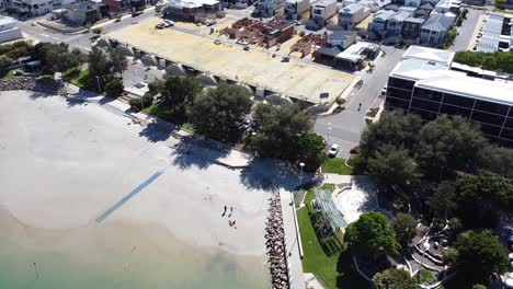 Port-Coogee-Und-Ngarkal-Beach,-Westaustralien---Luftaufnahme