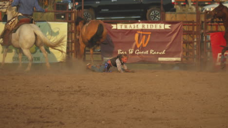 Horse-stunts-gone-wrong-at-ring-Montana-Rodeo-Miles-US