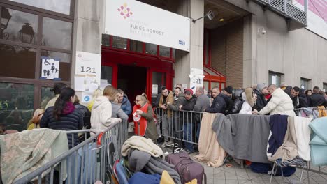 Arrival-of-thousands-war-refugees-from-Ukraine-at-Jules-Bordet-building-in-the-Belgian-capital