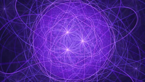 Geometría-Espiral-Fractal-De-Bucle-Sagrado---Trinidad-Púlsar-Cósmica---Despertar-Espiritual-Y-Mandala-Abstracto-Místico