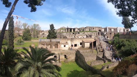 Timelapse-De-Las-Ruinas-Arqueológicas-De-La-Ciudad-De-Pompeya