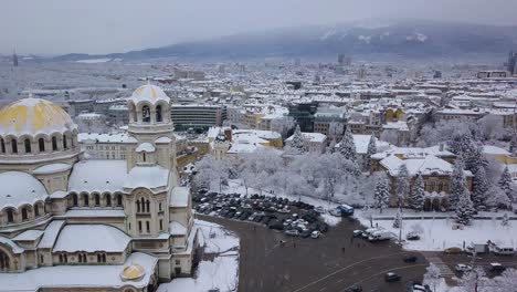 Horario-De-Invierno-En-La-Catedral-De-Sofia-Alexander-Nevsky-Disparar-Con-Drones