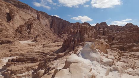 Cañón-Coloreado,-Hermosa-Formación-Rocosa-En-La-Península-Del-Sinaí,-Egipto