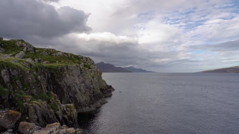 Coastal-Cliffs-on-a-Calm-Scottish-Island-on-a-Cloudy-Day