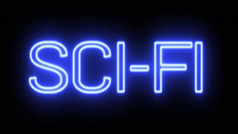 Scf-Fi-Neon-Blue-Sign-in-Front-of-Stars