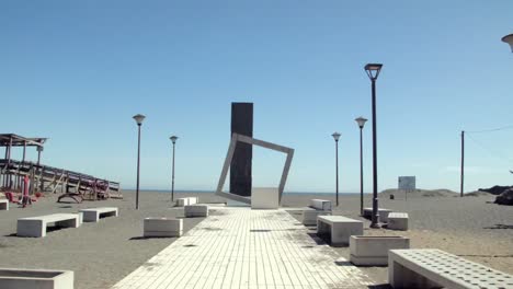 Memorial-By-The-Waterfront-In-Memory-Of-The-Victims-Of-Earthquake-And-Tidal-Wave-In-Curanipe,-Southern-Chile