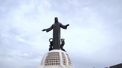 Beautiful-view-of-the-Cristo-Rey-in-Silao,-Guanajuato,-Mexico