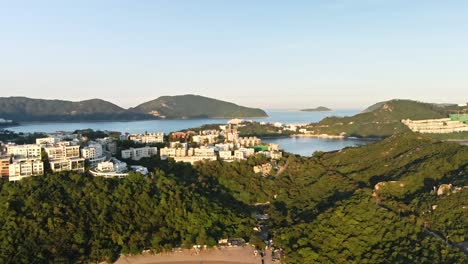 Drone-footage-of-the-beauty-of-Stanley-sunset-in-Hong-Kong