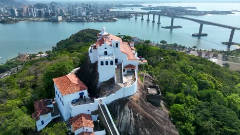 Aerial-cityscape-of-downtown-Vitoria-state-of-Espirito-Santo-Brazil