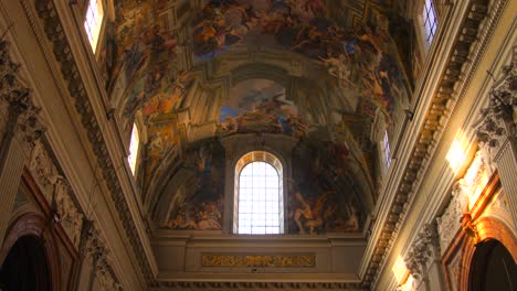 Painted-Ceiling-With-Trompe-l'oeil-Architecture