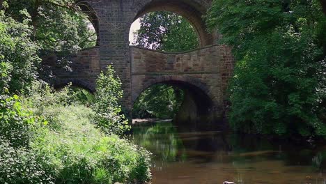 River-Goyt-at-New-Mills-with-stone-arched-bridge-in-the-background
