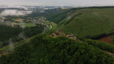 Boursheid-castle-drone-footage-from-Luxembourg