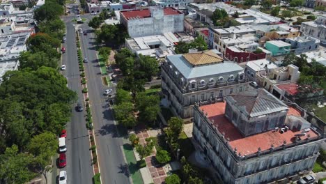 An-aerial-view-of-a-beautiful-city-in-Mérida