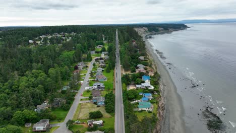 Aerial-view-of-Whidbey-Island's-West-Beach-Road-running-parallel-to-the-shoreline
