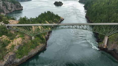 Wide-aerial-shot-of-the-Deception-Pass-bridge-on-Fidalgo-Island