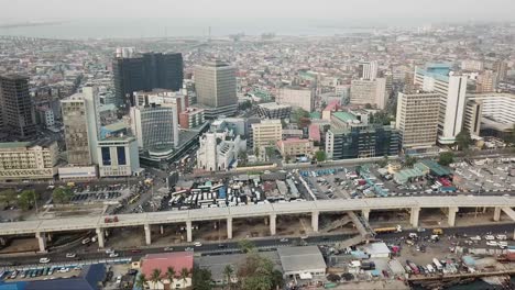 Ariel-Ansicht-2-Des-Geschäftsviertels-Der-Insel-Lagos-In-Lagos,-Nigeria