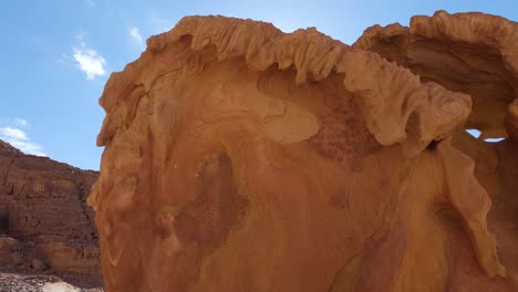 Mushroom-Rock-Close-Up-At-Colored-Canyon-In-Egypt