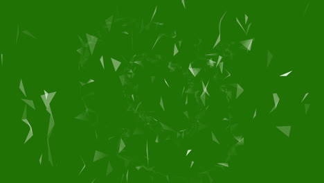 Efecto-De-Cristal-Roto-Plexo-En-Pantalla-Verde-|-Fondo-De-Partículas-Del-Plexo