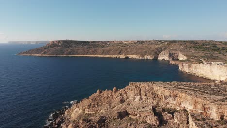 Luftdrohnenvideo-Aus-Malta,-Mellieha-Und-Umgebung