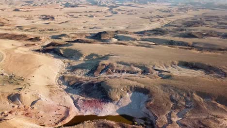 Vertical-Pan-to-Reveal-Arid-Desert-Landscape