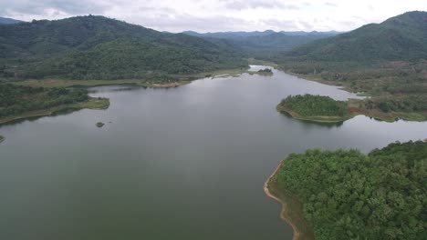 Lake-and-Mountain-Aerial-Shot
