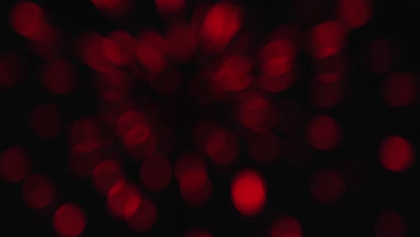 4K-Out-of-focus-red-light-effects,-art-installation
