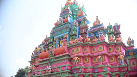 Exterior-of-Temple-or-Pandal-of-Durga-Puja-or-other-festivals-in-India