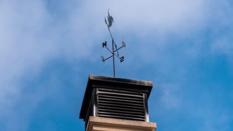 weather-vane-rooster-cloudy-skycloudy-sky-timelapse