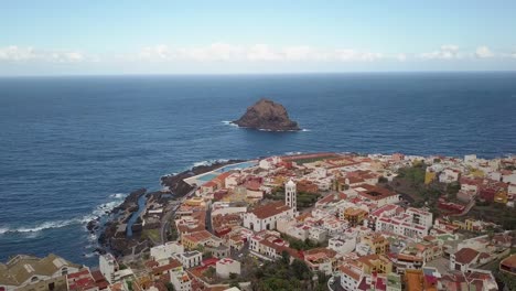 Descripción-General-De-Garachico,-Tenerife,-Desde-Arriba