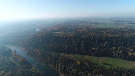 River-Gauja-devon-valley-near-Sigulda-aerial-view