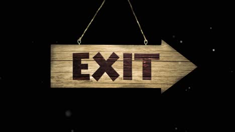 Exit,-Open,-Entry-on-Wodden-Sign---on-black---alpha