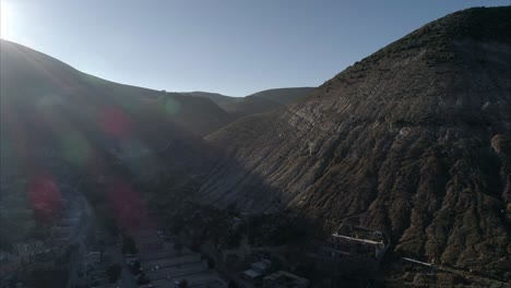 Luftaufnahme-Der-Berge-In-Real-De-Catorce-Bei-Sonnenaufgang,-San-Luis-Potosi,-Mexiko