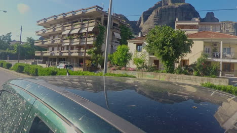 Dashboard-View-Of-Meteora,-Greece-30fps