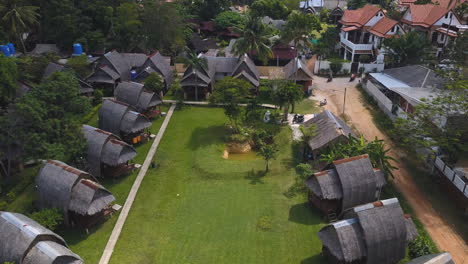 Flying-over-hotel-complex-in-Krabi