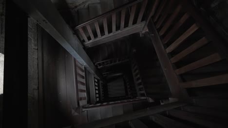 Look-down-of-square-staircase