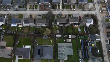 Aerial-footage-of-Lochristi,-Belgian-suburb