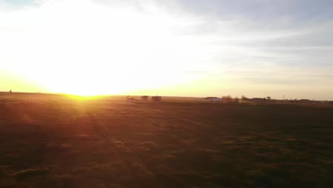 California-Farm-Sunset-Drone