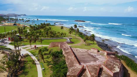 Flug-über-Die-Festung-Escambrón-In-Puerto-Rico