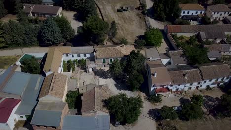 Aerial-view-of-a-small-rural-town-in-the-south-of-Spain