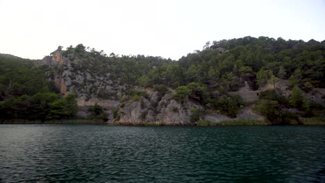 Moving-video-clip-of-a-cliff-along-the-river-in-Krka-National-Park-Dalmatia-Region-Croatia
