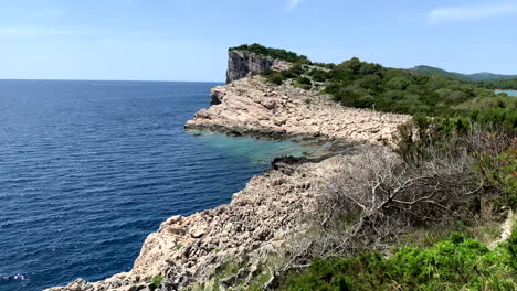 Beautiful-view-from-the-top-of-the-coast-of-the-island-Dugi-Otok-Sali-in-Croatia