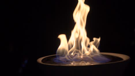 orbiting-close-up-slow-motion-shot-of-a-fire-chalice-on-a-wedding