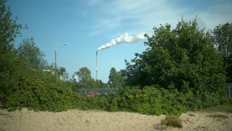 Verschmutzung-Schornstein-Zeitlupenvideo