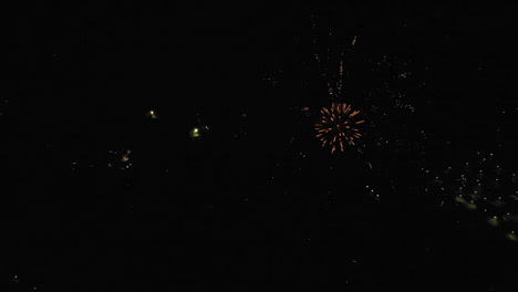 Aerial-of-Fireworks-Over-Small-Town