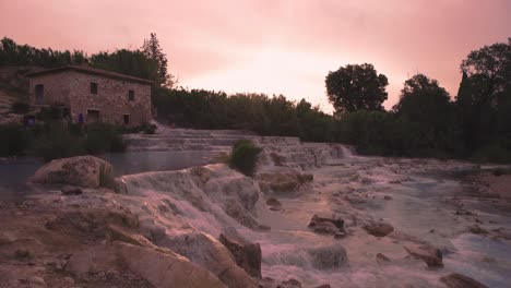 The-beautiful-Thermal-Hot-Springs-of-Saturnia,-Italy