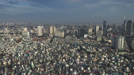 Morning-Drone-Flight-over-modern-High-density-housing-in-middle-class-area-of-Ho-Chi-Minh-City-in-Vietnam