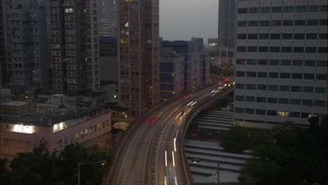 Timelapse-De-Una-Carretera-En-Hong-Kong