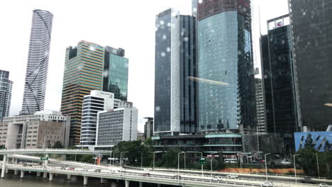 View-of-Brisbane-City-from-a-bus-on-rainy-day