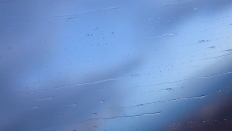 Regenlauf-Auf-Flugzeugfenster