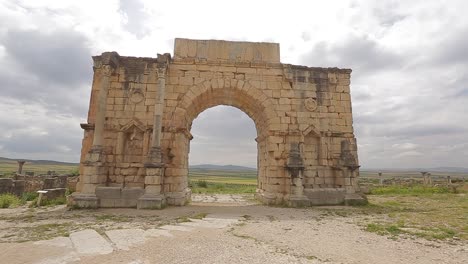 construction-built-by-the-ancient-greeks-in-the-ancient-city-of-Volubilis-in-morocco